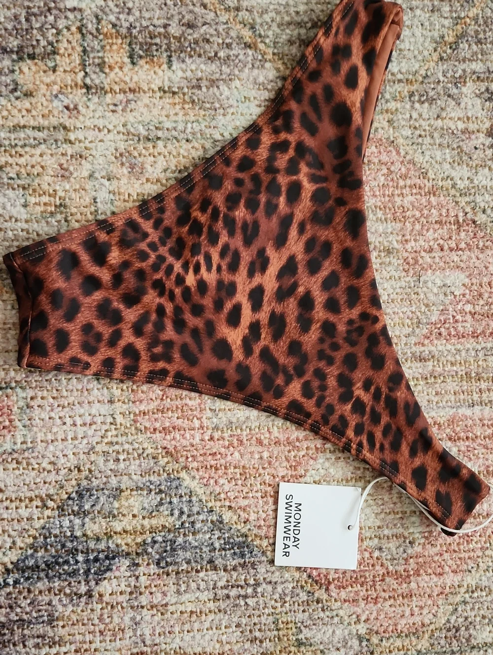 Nwt- Monday Swimwear Byron Bottom Dark Jaguar Size Small